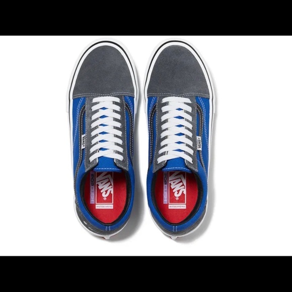Supreme X Vans Old Skool Royal Blue FW21 Size US 10.5 DS In Hand Ready To Ship - Picture 3 of 6